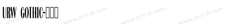URW Gothic字体转换